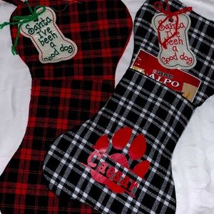 Personalized Dog bone shaped stockings